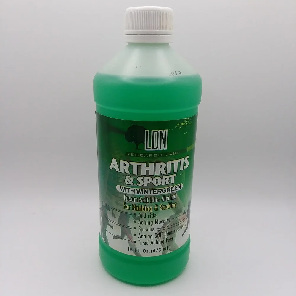 LDN Research 16 Oz  Arthritis & Sport w/Wintergreen Epsom‎ Salt + Alcohol Sealed